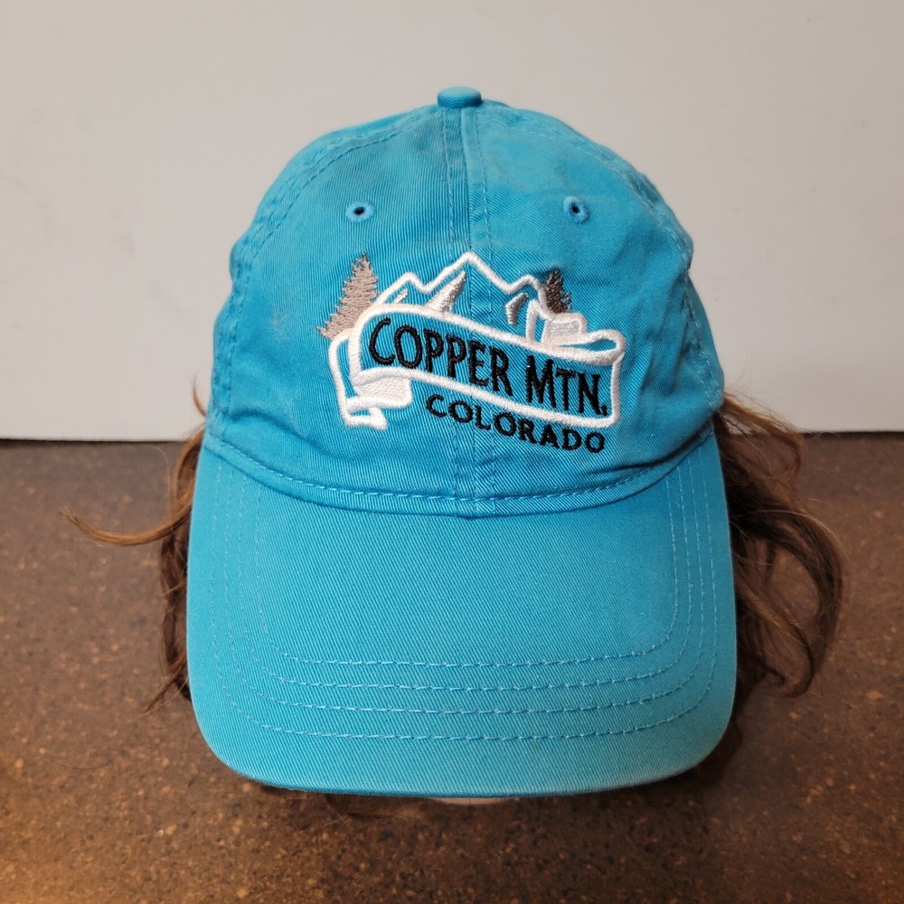 Ouray Sportswear Baseball Cap Mens Blue Copper Mountain Colorado Snapback Hat